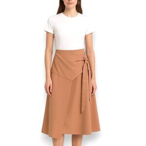 CEDRIC CHARLIER Asymmetrical Fluid Wrap Skirt